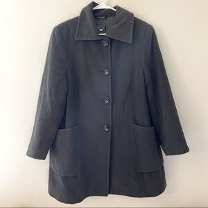 Me-Jay vintage angora cashmere lambs wool dress coat Montreal coat factory